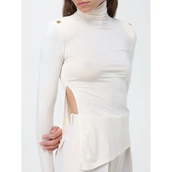 Elisabetta Franchi Sweater Woman Ivory - Picture 3 of 3